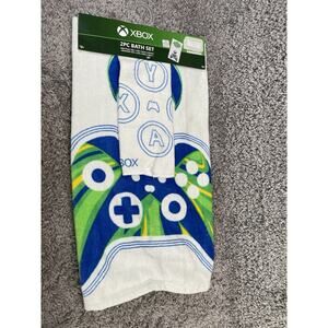 XBox Kids Cotton 2 Piece Bath Towel and Washcloth Set Multicolor New With Tags
